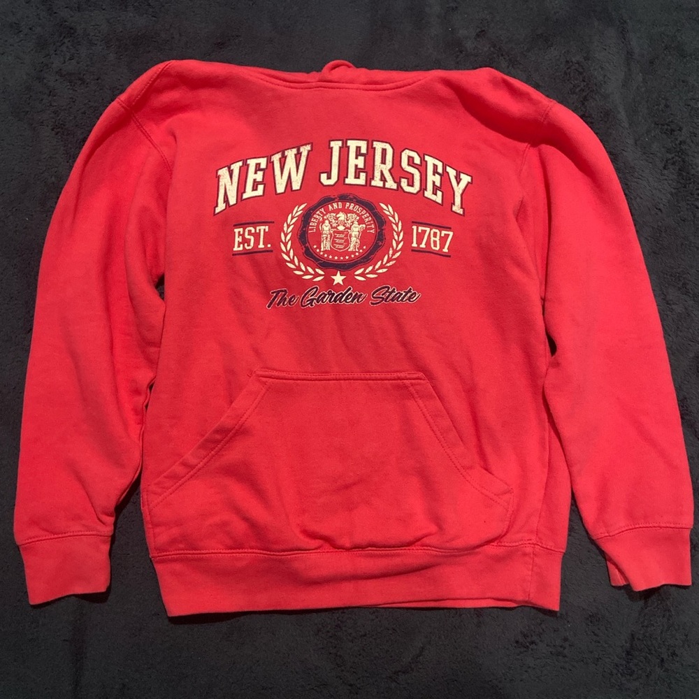 Pink New Jersey Hoodie